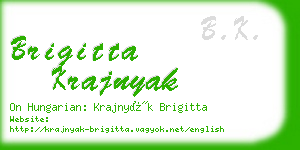 brigitta krajnyak business card